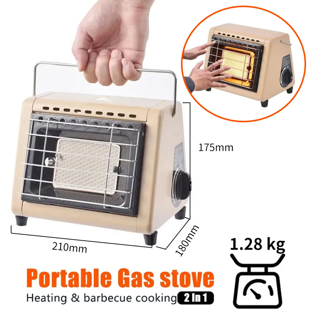 Home Cooking Heater - 휴대용 2 in 1 가스 스토브