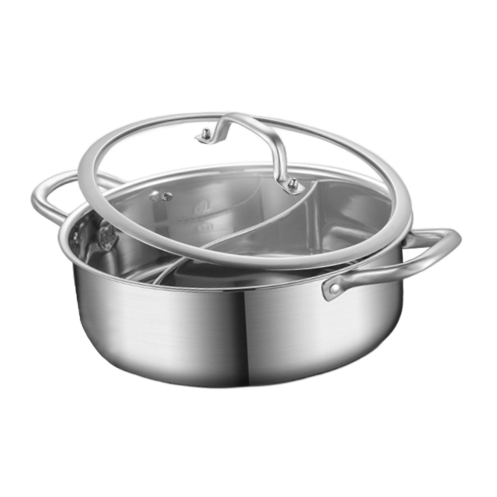 칸막이가 있는 고급 스테인리스 스틸 냄비, 가스레인지용 - Home Cooking Gas 리뷰 및 가격