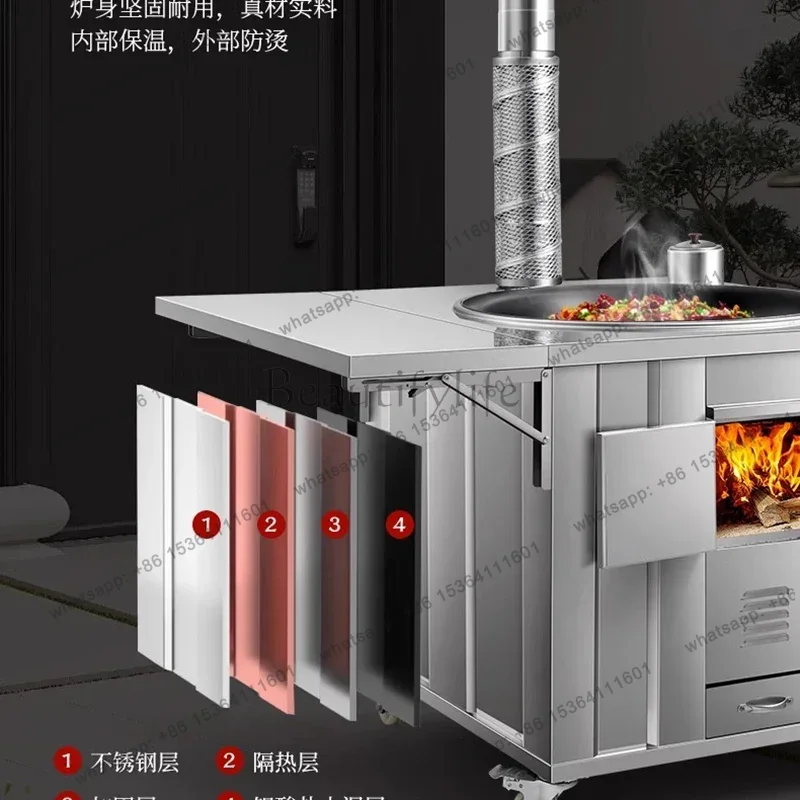 LS 스테인리스 스틸 장작 난로, 파티오용 난방기, 북 - Home Cooking Heater 리뷰 및 가격