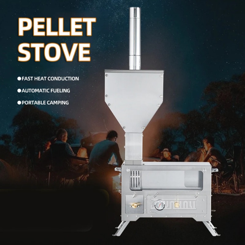 휴대용 야외 화목 난로 펠릿 스토브 스테인리스 스틸 장 - Home Cooking Heater 리뷰 및 가격